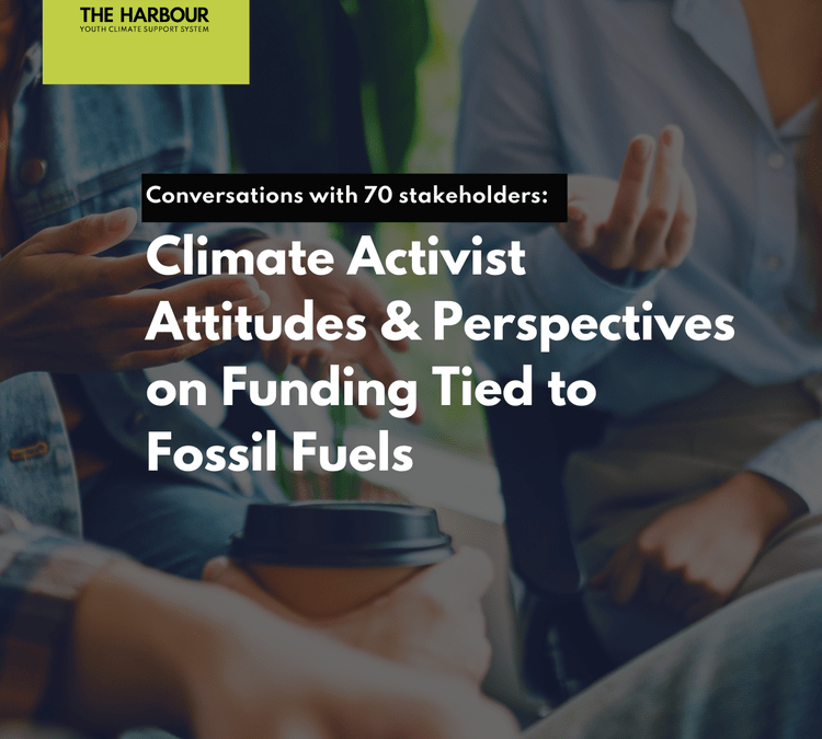Climate Activist Attitudes & Perspectives on Funding Tied to Fossil Fuels